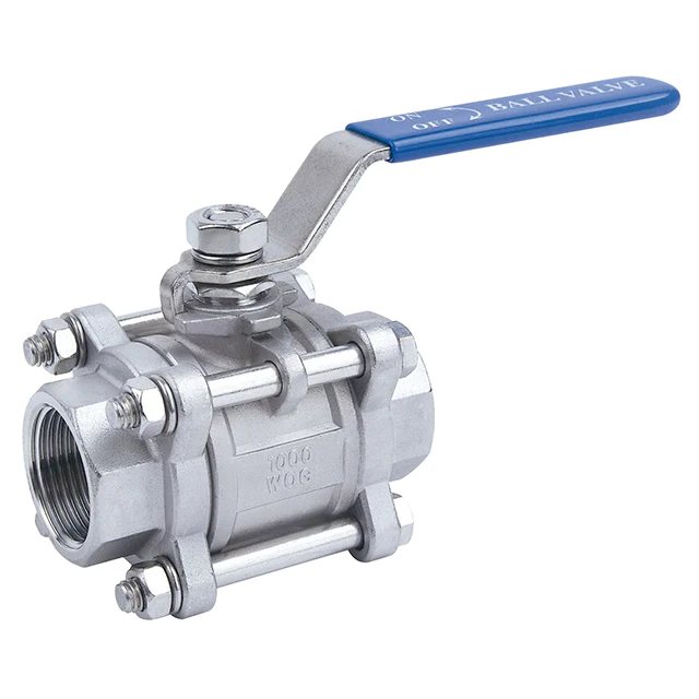 Modentic 1/4 Socket Weld 3 Piece Stainless Steel Ball Valve